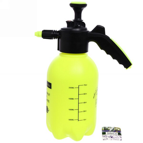 Опрыскиватель помповый 2л Лимон пневматический, с мерной шкалой ДоброСад_7