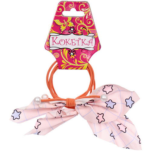 Резинки для волос детские 2шт МЯТНЫЙ БУМ, звездочки, микс 5 цветов, d-55см (Кокетка)_5