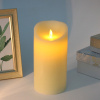 Сувенир с подсветкой "Свеча восковая - Пламя" 10*20 см - облита воском (работает от батареек 3 ААА)
