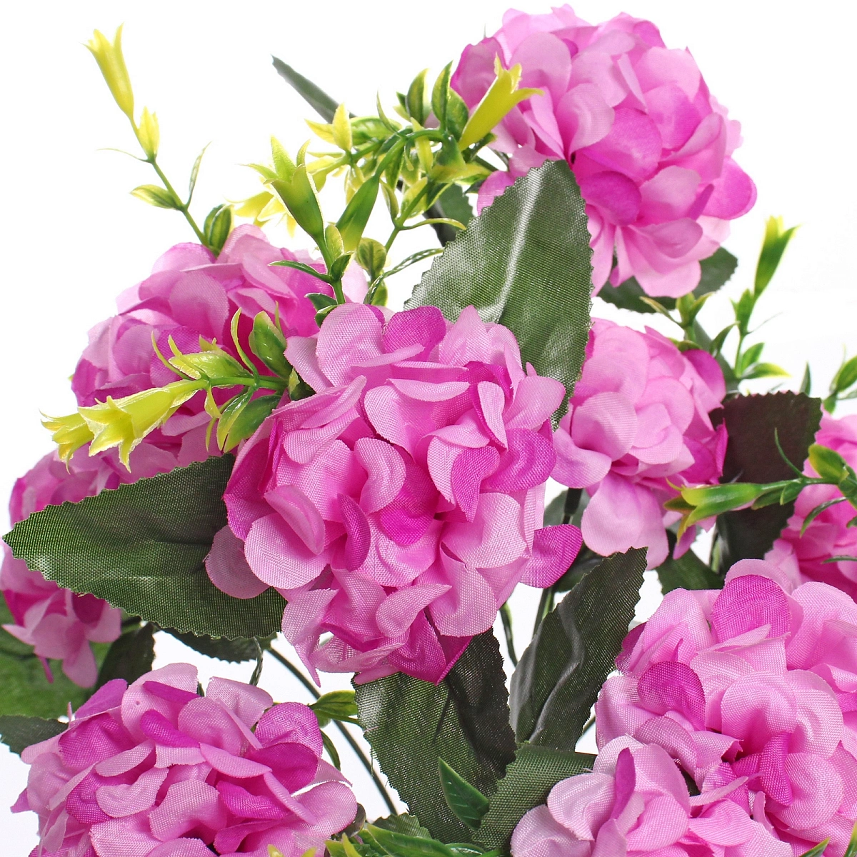 Искусственные цветы "Цветочная мелодия" Гортензии 40см 10 цветков сиреневые