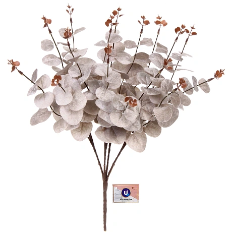 Искусственные цветы "FLOWERS MAGIC" 50см Эвкалипт пыльный