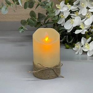 Сувенир с подсветкой "Свеча - Пламя" 7,5*12,5 см (работает от батареек 3 ААА)