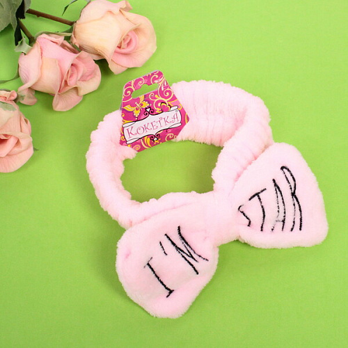 Повязка на голову Кокетка - I'm Star, микс 4 цвета, 6,516см минивложение 12 шт_7