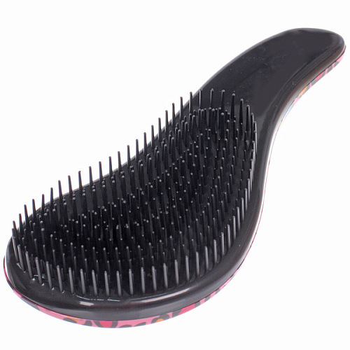 Расческа массажная компактная Perfection, принт леопард розовый, 1858см (коробка PVC)_4