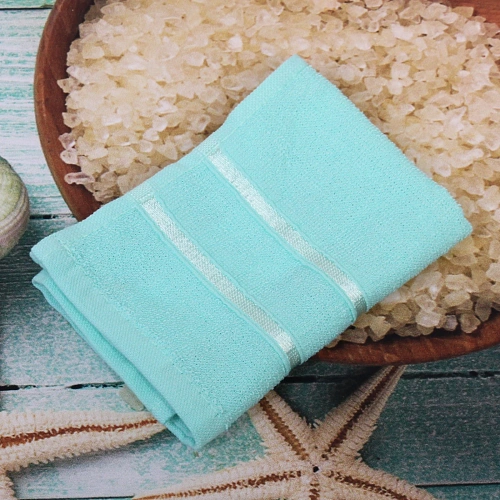 Полотенце махровое 3030см LUNA цвет мятный 05010 плотность 360грм2_8