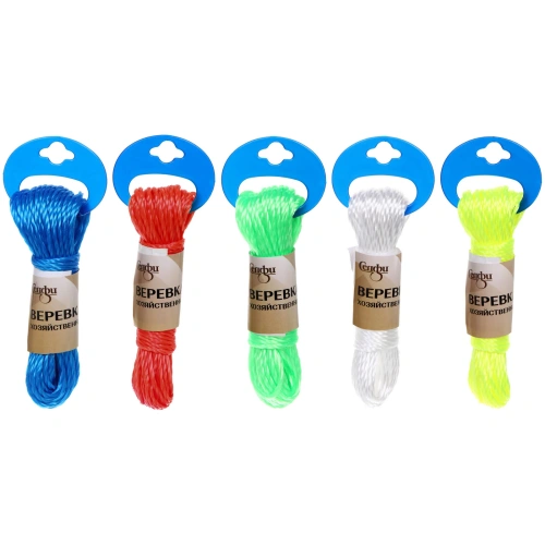Веревка хозяйственная Селфи, 3 мм, 15 м, микс