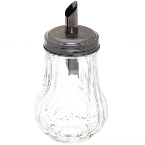 Сахарница стеклянная с дозатором "Волна" 