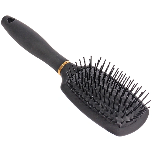 Расческа массажная СЕКРЕТ ТВОЕЙ КРАСОТЫ, цвет черный, матовое покрытие, 6,824см_4