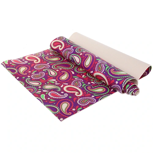 Коврик для йоги 6 мм 173х61 см Свежесть ветра PVC, микс принтов_3