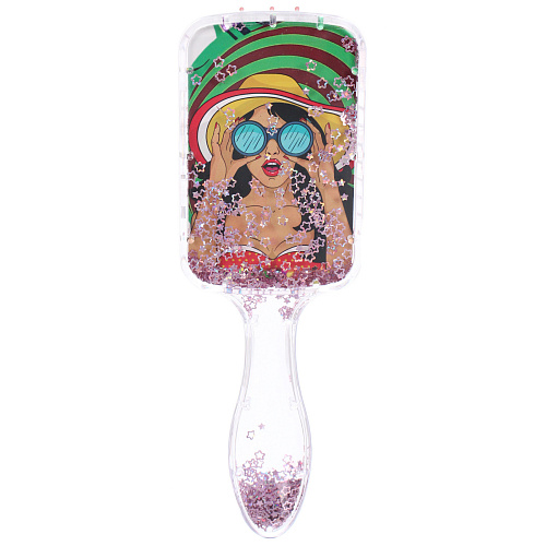 Расческа массажная прямоугольная ЭКЛАТ, микс 4 дизайна, 238,5см (PVC подвес)_3