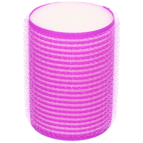 Бигуди-липучки с поролоном для сна мягкие 6шт Безупречные Локоны, цвет фуксия, 64,4см_3