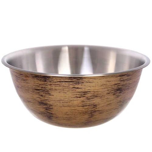 Салатник из нержавеющей стали 10л 36*14,75см цвет Антик