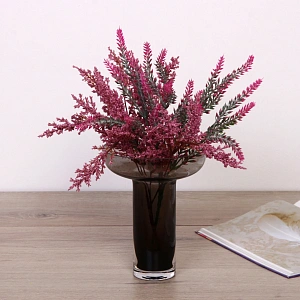 Ваза стеклянная "GREY GLASS" 16*19см