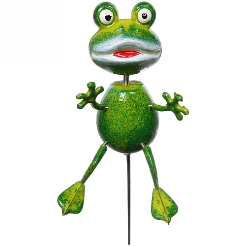 Фигура на спице "Лягушонок" 7*12*40см для отпугивания птиц