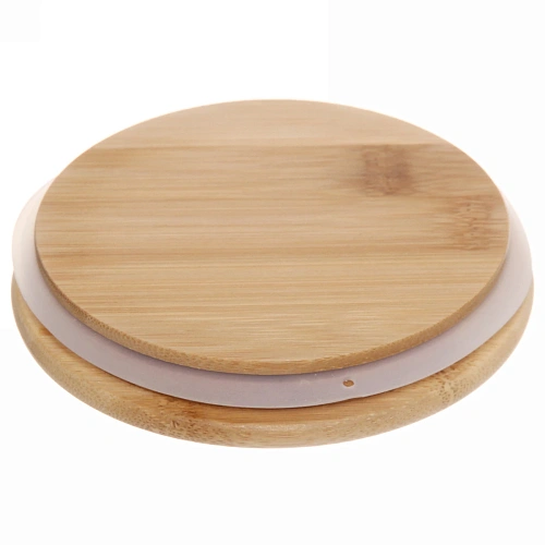 Банка для продуктов стеклянная 1800мл Хай-Тек с бамбуковой крышкой 1220см_3