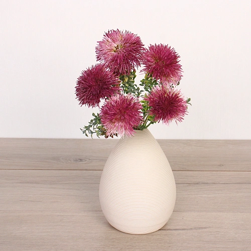 Искусственные цветы Волшебство лета 32см Одуванчики 5 цветков лиловые_5