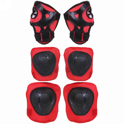 Защита комплект универсальный KL-221 (колени,локоть,кисть,4-7 лет) цв.красный